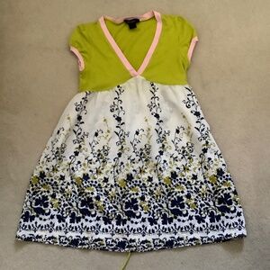 Kopa V-neck cotton mini dress